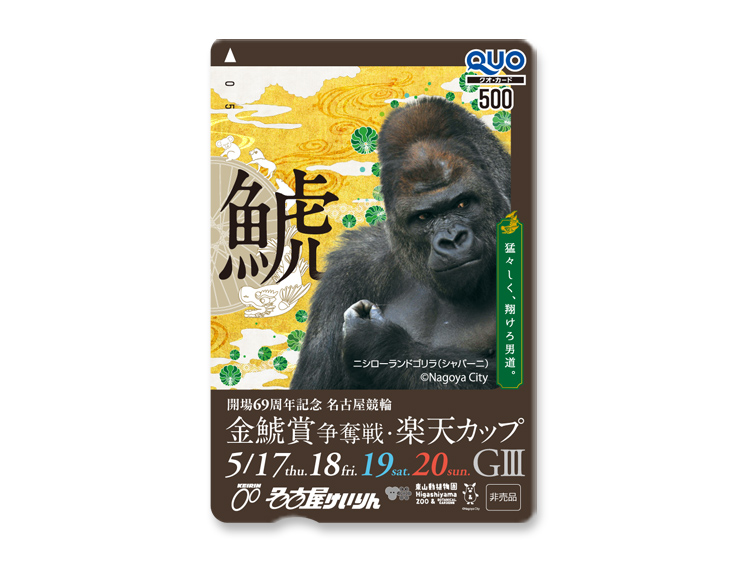 金鯱賞争奪戦（GIII）オリジナルQUOカード（500円分）