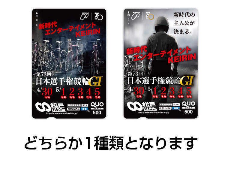 日本選手権競輪 （GI）オリジナルQUOカード（500円分）