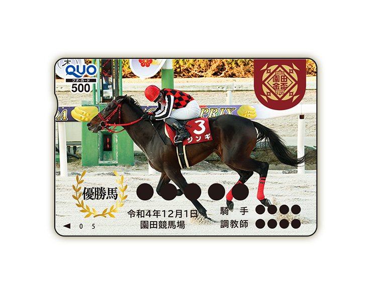 園田金盃オリジナルQUOカード（500円分）