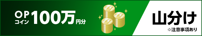 OPコイン100万円分　山分け　※注意事項あり